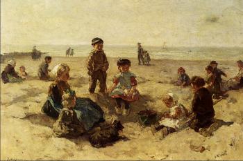 Children Playing On The Beach